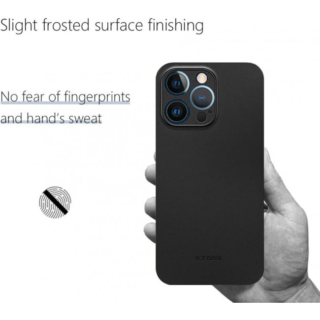 MARGOUN K-ZDOO for iPhone 14 Pro Max Air Skin Case All Around Full Protection Ultra Slim 0.3mm Thickness 4g Feather Weight (iphone 14 pro max, black)