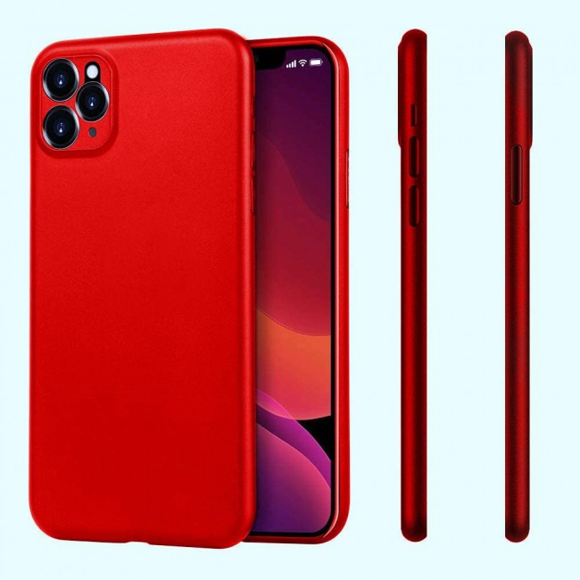 K-DOO for iPhone 12 Pro Air Skin Case All Around Full Protection Ultra Slim 0.3mm Thickness 4g Feather Weight (iPhone 12 Pro, Red)
