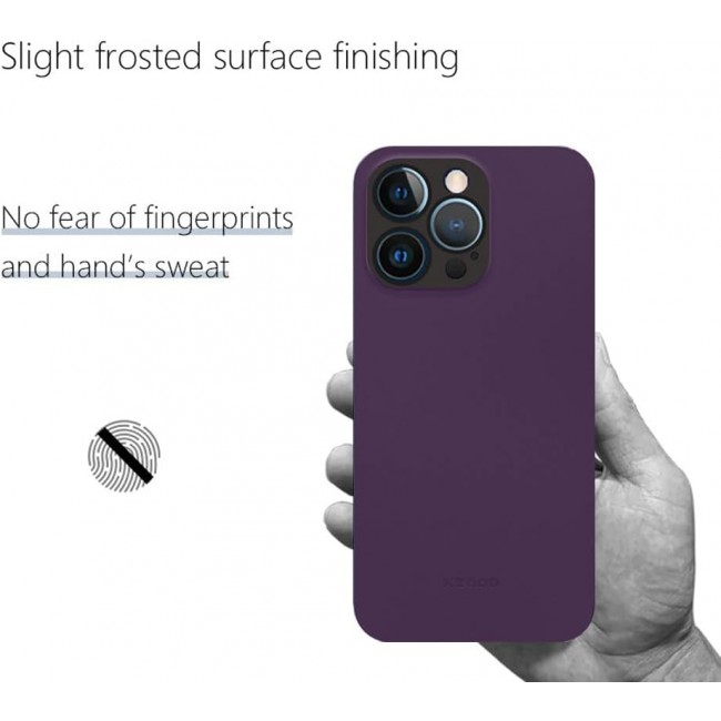 MARGOUN K-ZDOO for iPhone 14 Pro Max Air Skin Case All Around Full Protection Ultra Slim 0.3mm Thickness 4g Feather Weight (iphone 14 pro max, purple)