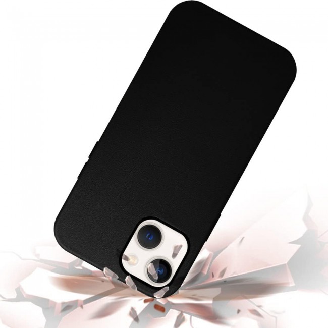 K-Doo Case for iPhone 13 Mag Noble Collection Premium PC+PU Leather Case with Magsafe Official Design Phone Cover (iphone 13, Black)
