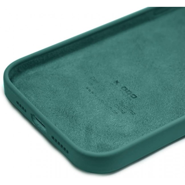 K-Doo iCoat Liquid Silicon Case for iPhone 13 Pro Anti-Shock Mobile Cover Original Gel Back Case (iPhone 13 Pro, Green)