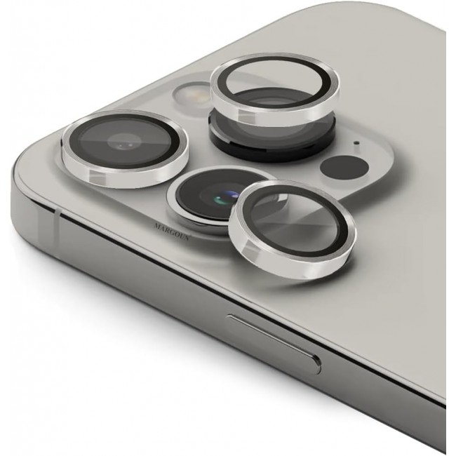 MARGOUN for iPhone 15 Pro Camera Lens Shield 9H Hardness Glass Scratch Resistant (iphone 15 pro, Natural)
