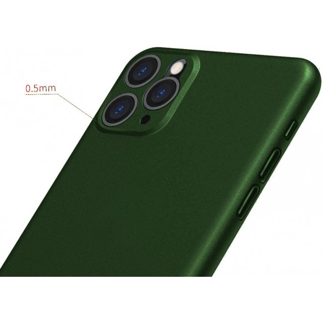 K-DOO for iPhone 11 Pro Max Air Skin Case All Around Full Protection Ultra Slim 0.3mm Thickness 4g Feather Weight (iPhone 11 Pro Max, Green)