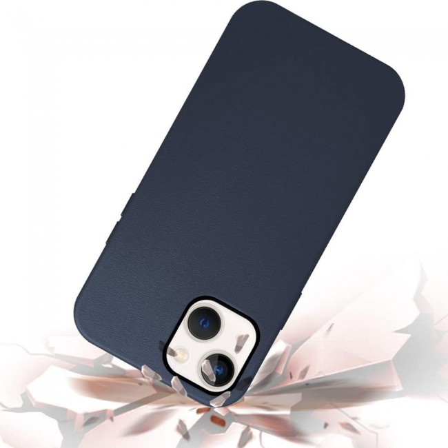 K-Doo Case for iPhone 13 Mag Noble Collection Premium PC+PU Leather Case with Magsafe Official Design Phone Cover (iphone 13, dark blue)