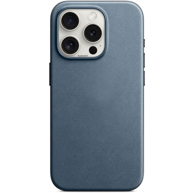MARGOUN For iPhone 15 Pro Finewoven Case Compatible with MagSafe Shockproof Protective Slim Cover (Pacific Blue)