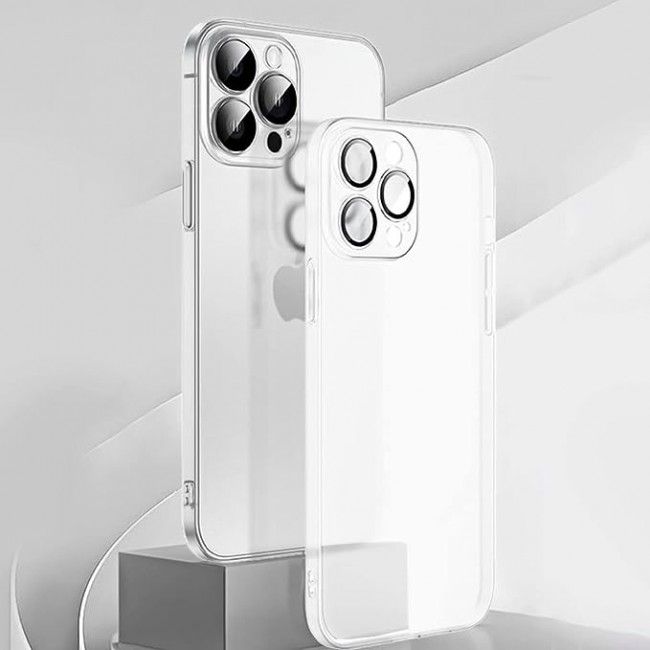 MARGOUN For iPhone 13 Pro Max Case Frosted Translucent Ultra Slim Cover Anti-Slip Camera Lens Protection (13 pro max clear)
