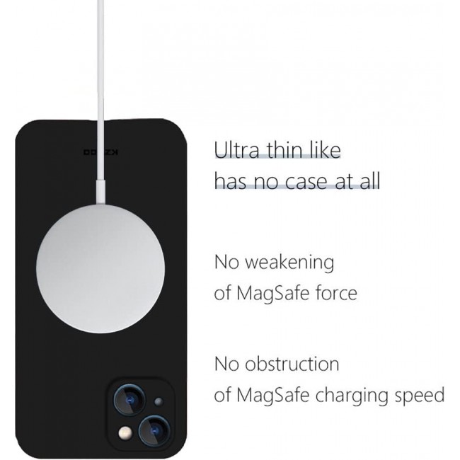 MARGOUN K-ZDOO for iPhone 14 Plus Air Skin Case All Around Full Protection Ultra Slim 0.3mm Thickness 4g Feather Weight (iphone 14 plus, black)