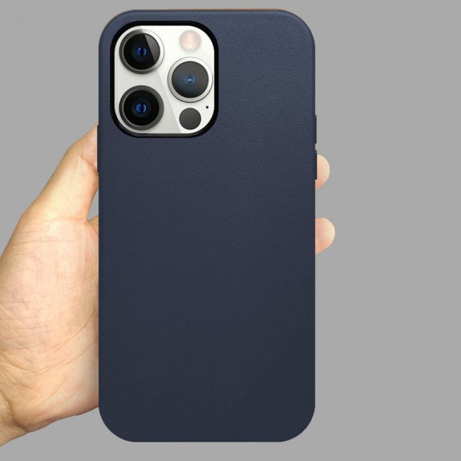 K-Doo Case for iPhone 13 Pro Max Mag Noble Collection Premium PC+PU Leather Case with Magsafe Official Design Phone Cover (iphone 13 pro max, dark blue)