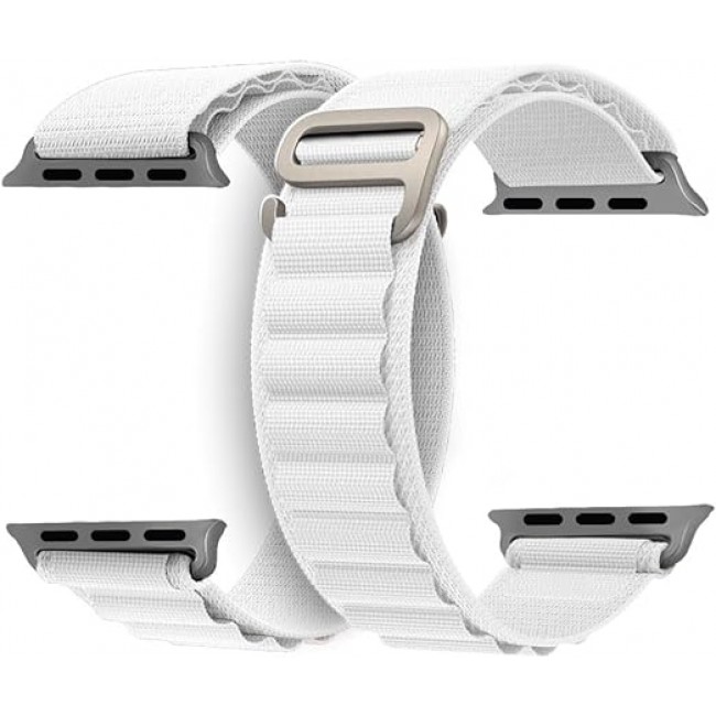 MARGOUN 3 Pack For Apple Watch Band 49mm 45mm 44mm 42mm Nylon Band, Solo Loop Rugged Strap with G‑Hook for iWatch Series Ultra 8 7 6 5 4 3 2 1 SE - C01