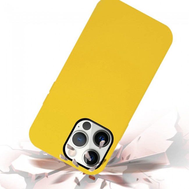 K-Doo Case for iPhone 13 Pro Mag Noble Collection Premium PC+PU Leather Case with Magsafe Official Design Phone Cover (iphone 13 pro, Yellow)