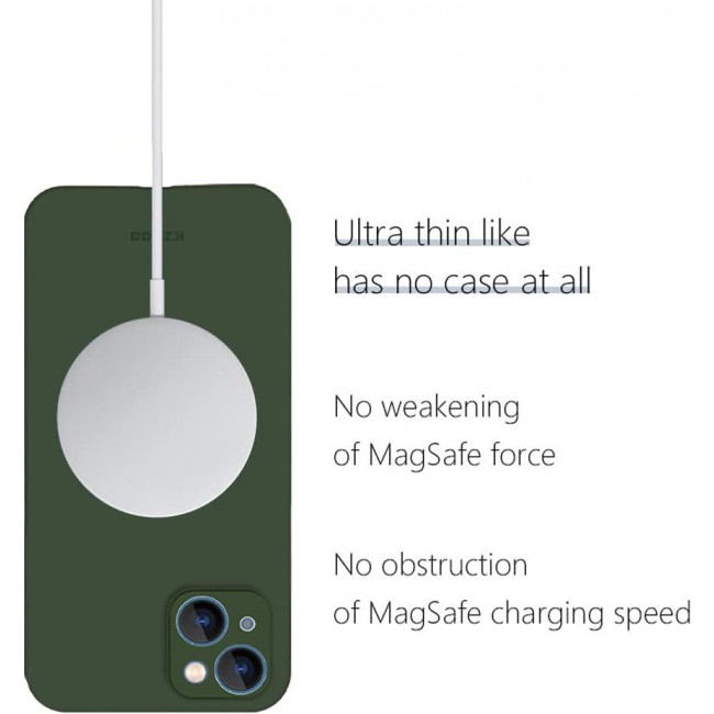 MARGOUN K-ZDOO for iPhone 14 Plus Air Skin Case All Around Full Protection Ultra Slim 0.3mm Thickness 4g Feather Weight (iphone 14 plus, green)