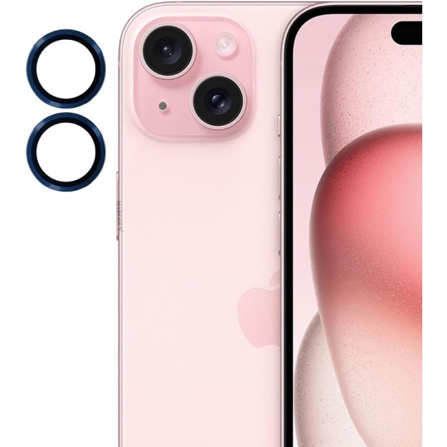 MARGOUN for iPhone 15 Plus Camera Lens Shield 9H Hardness Glass Scratch Resistant (iphone 15 plus, Dark Blue)