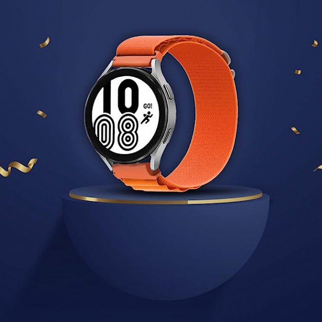 MARGOUN Alpine Loop Band 20mm Compatible with Samsung Galaxy Watch 5 Band/Galaxy Watch 5 Pro 45mm/Galaxy Watch 4/Watch 4 Classic/Active 2 40mm 44mm 20mm Nylon Stretch G-hook Strap - 03