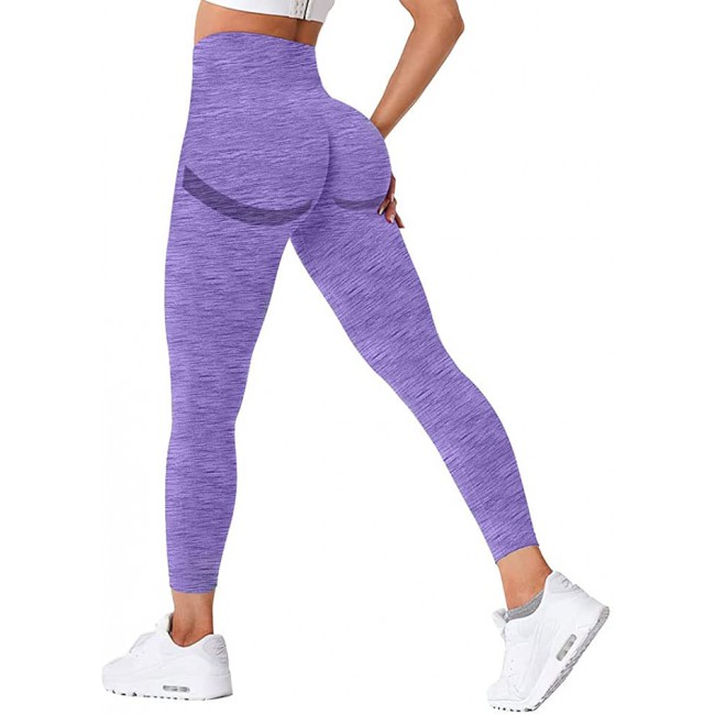 MARGOUN Large Workout Legging Tummy Control Women High Waisted Yoga Pants  Butt Lifting Seamless Fitness Legging -Black
