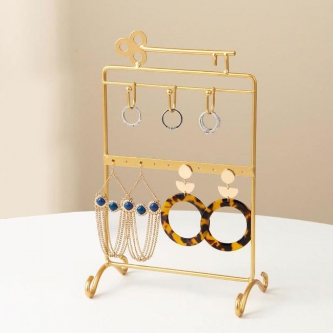 MARGOUN For Jewelry Holder Display Earring Bracelet Holder Jewelery Tower Rack For Women Girl (2 Pack gold)