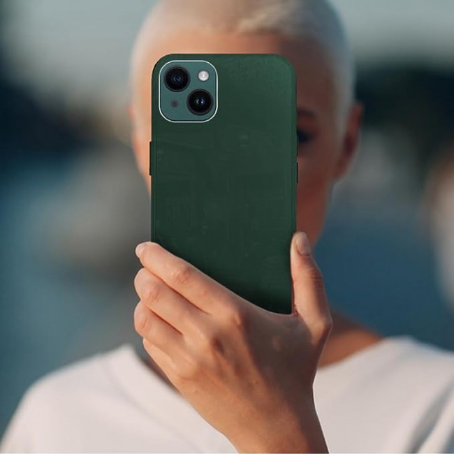 MARGOUN for iPhone 14 Plus Case Cover Electroplated Hard Glossy Case with Camera Protection (iPhone 14 Plus, Green)