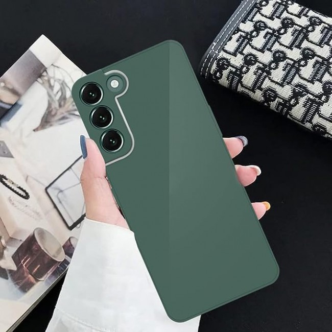 MARGOUN for samsung galaxy S22 Case Cover Electroplated Hard Glossy Case with Camera Protection (samsung galaxy s22, Green)