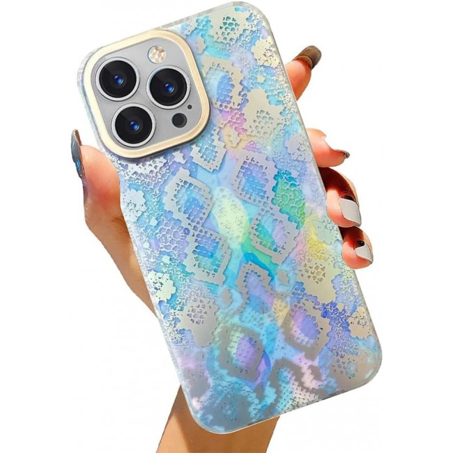 Joway For iPhone 14 Pro Case 3D Print Shockproof Back Cover (14 pro Blue/Multicolor)
