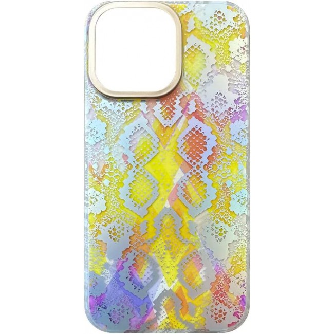 Joway For iPhone 14 Pro Case 3D Print Shockproof Back Cover (iphone 14 pro Yellow/Multicolor)