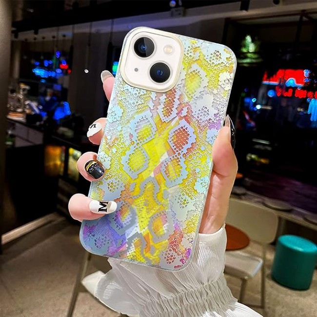 Joway For iPhone 14 Plus Case 3D Print Shockproof Back Cover (iphone 14 plus Yellow/Multicolor)