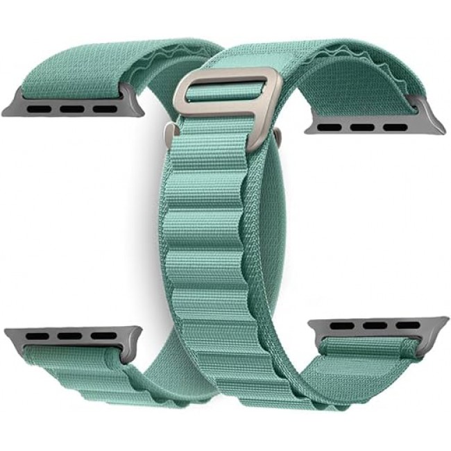 MARGOUN 2 Pack For Apple Watch Band 49mm 45mm 44mm 42mm Nylon Band, Solo Loop Rugged Strap with G‑Hook for iWatch Series Ultra 8 7 6 5 4 3 2 1 SE - B06