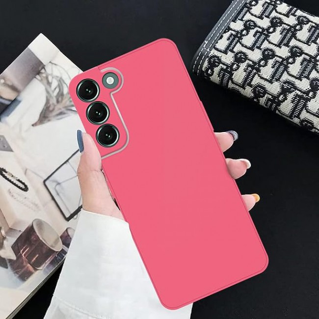 MARGOUN for Samsung Galaxy S22 plus Case Cover Electroplated Hard Glossy Case with Camera Protection (samsung galaxy s22 plus, Pink)