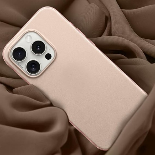 MARGOUN For iPhone 15 Pro Finewoven Case Compatible with MagSafe Shockproof Protective Slim Cover (Pink)