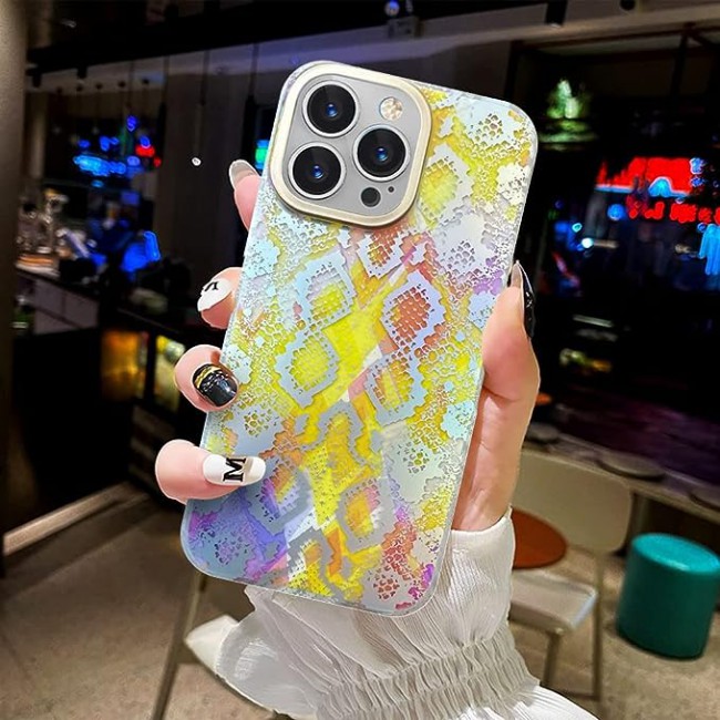 Joway For iPhone 14 Pro Case 3D Print Shockproof Back Cover (iphone 14 pro Yellow/Multicolor)