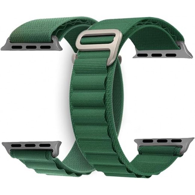 MARGOUN 2 Pack For Apple Watch Band 49mm 45mm 44mm 42mm Nylon Band, Solo Loop Rugged Strap with G‑Hook for iWatch Series Ultra 8 7 6 5 4 3 2 1 SE - B05