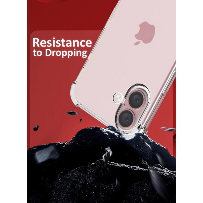 CATANES for iPhone 16 2 Pack TPU Case and Screen Protector, Military Grade Protection, Resists Yellowing and Scratches, Bumper Phone Case