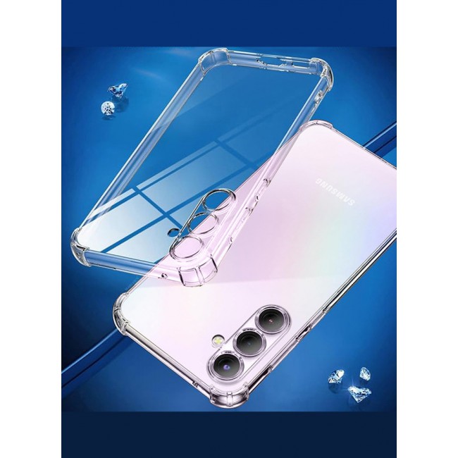 MARGOUN (for Samsung Galaxy A35 5G) 2 Pack Clear Case and Screen Protector Ultra Slim Thin Flexible Scratch Resistant Transparent TPU Shockproof Case / 02