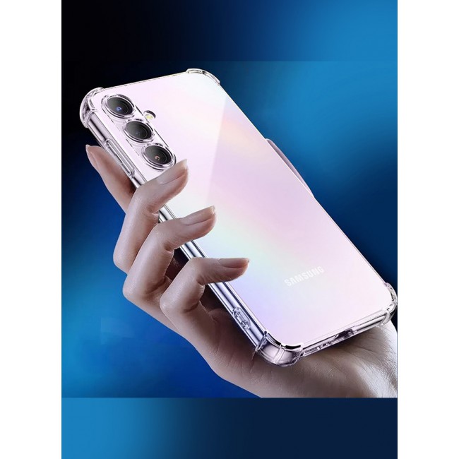 MARGOUN (for Samsung Galaxy A35 5G) 2 Pack Clear Case and Screen Protector Ultra Slim Thin Flexible Scratch Resistant Transparent TPU Shockproof Case / 02