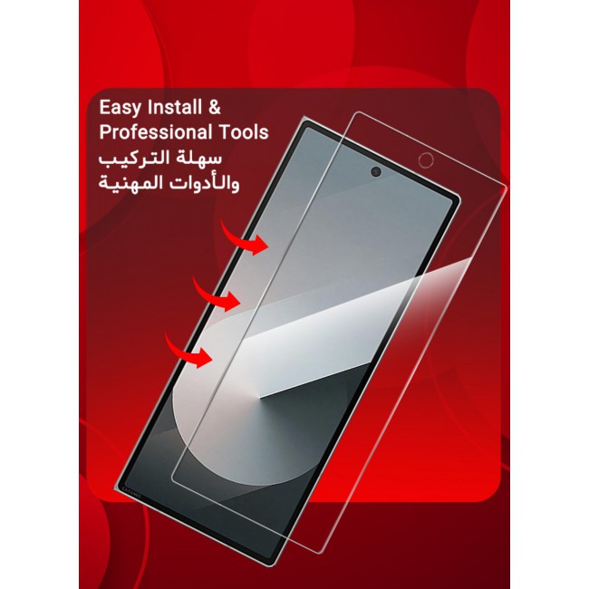 CATANES (for Samsung Galaxy Z Fold 6 ) 2 Pack Screen Protector Transparent PET Soft Protective High Sensitivity Clear HD Screen Protector /08