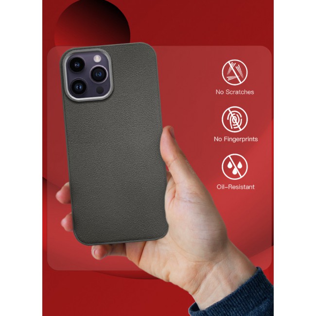 MARGOUN for iPhone 14 Pro Max 2 Pack Case Cover and Screen Protector Leather Case with Lens Frame Shockproof Full Body Protective Cover Crimson