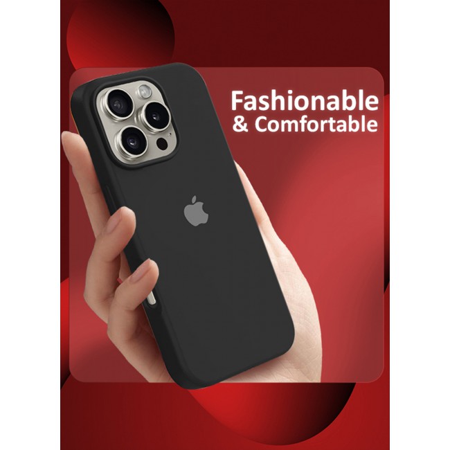 MARGOUN for iPhone 16 Pro 2 Pack Case and Screen Protector, Slim Silicone Case, Full Covered Anti Scratch Shockproof Protective Cover /8
