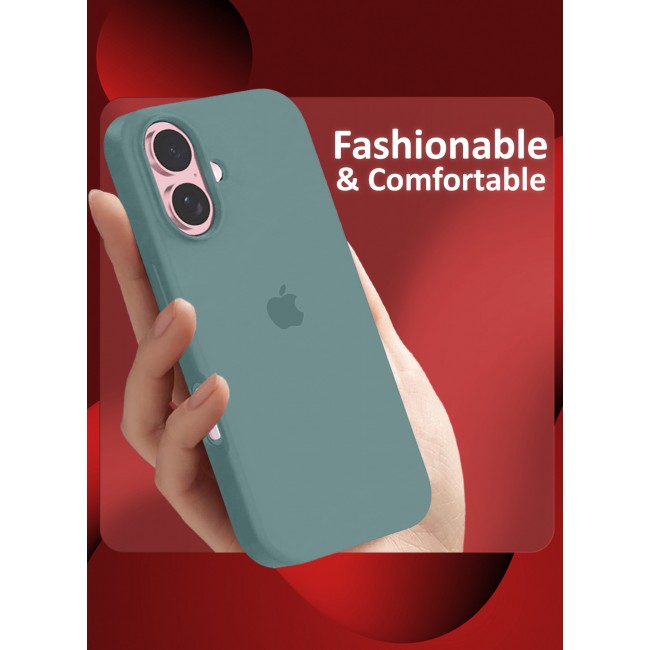 MARGOUN for iPhone 16 3 Pack Case and 2 Screen Protectors, Slim Silicone Case, Full Covered Anti Scratch Shockproof Protective Cover /3