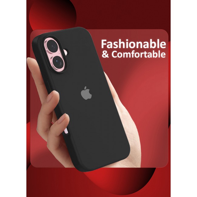MARGOUN for iPhone 16 3 Pack Case and 2 Screen Protectors, Slim Silicone Case, Full Covered Anti Scratch Shockproof Protective Cover /9