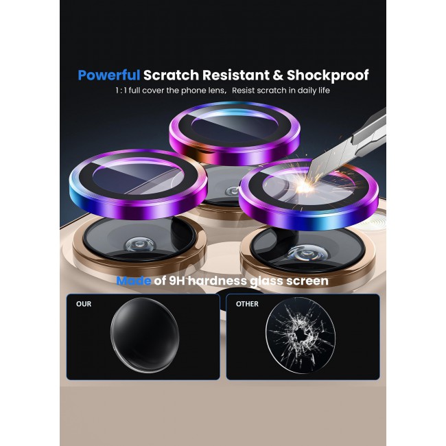 MARGOUN for 16 Pro/16 Pro Max Camera Lens Protector, Ultra Tough HD Individual Lens Protectors, Scratch Resistant, Ultra Thin Tempered Glass / 4