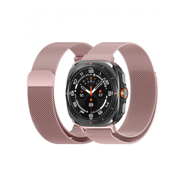 MARGOUN for Samsung Galaxy Watch 7 Ultra Milanese Loop, Metal Mesh Adjustable Strap, Magnetic Clasp Mesh Bands Stainless Steel Metal Connector /5