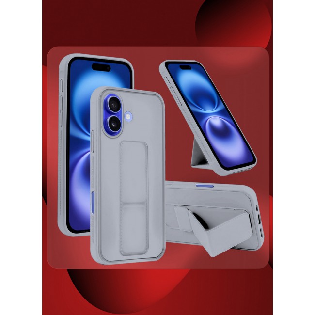 MARGOUN for iPhone 16 Case Premium PU Leather Case with Stand Function Shockproof and Anti Scratch Finger Grip Case Cover / 5