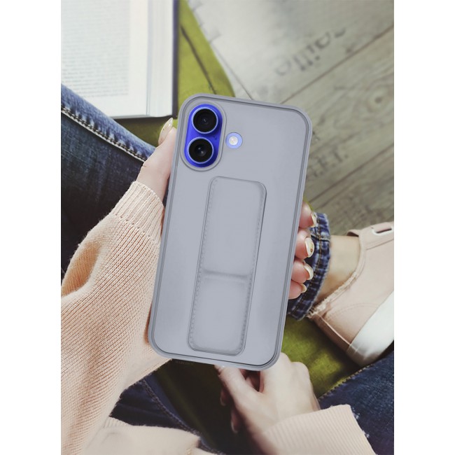 MARGOUN for iPhone 16 Case Premium PU Leather Case with Stand Function Shockproof and Anti Scratch Finger Grip Case Cover / 5