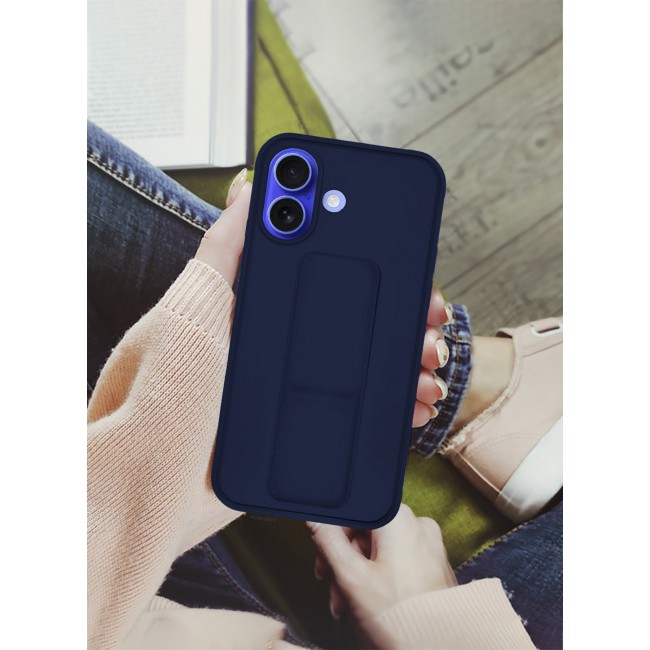 MARGOUN for iPhone 16 Case Premium PU Leather Case with Stand Function Shockproof and Anti Scratch Finger Grip Case Cover / 2