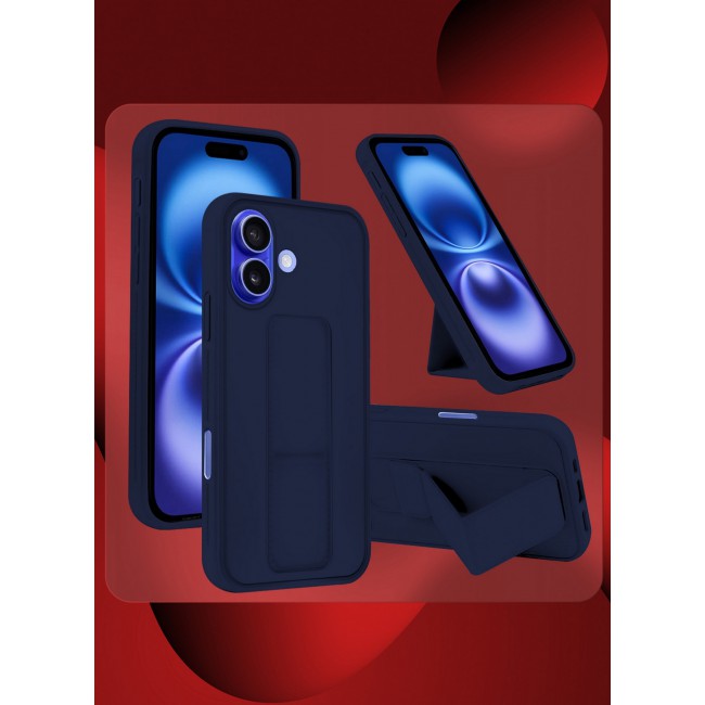 MARGOUN for iPhone 16 Case Premium PU Leather Case with Stand Function Shockproof and Anti Scratch Finger Grip Case Cover / 2