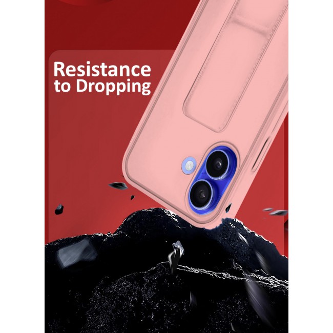 MARGOUN for iPhone 16 Case Premium PU Leather Case with Stand Function Shockproof and Anti Scratch Finger Grip Case Cover / 7