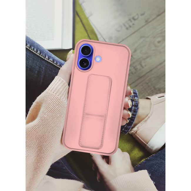 MARGOUN for iPhone 16 Case Premium PU Leather Case with Stand Function Shockproof and Anti Scratch Finger Grip Case Cover / 7