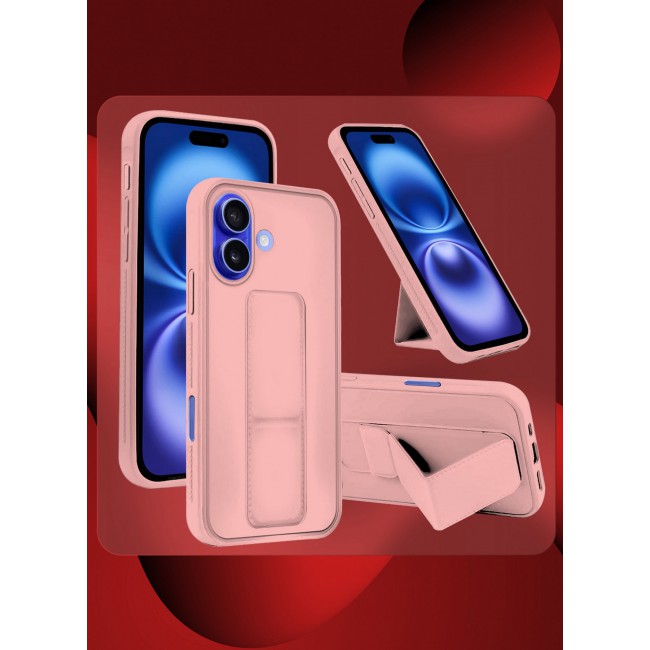 MARGOUN for iPhone 16 Case Premium PU Leather Case with Stand Function Shockproof and Anti Scratch Finger Grip Case Cover / 7