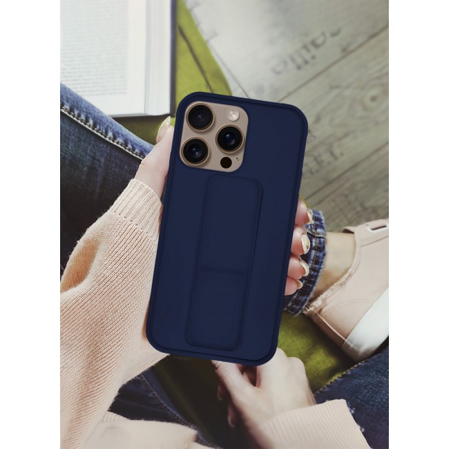 MARGOUN for iPhone 16 Pro Case Premium PU Leather Case with Stand Function Shockproof and Anti Scratch Finger Grip Case Cover / 2