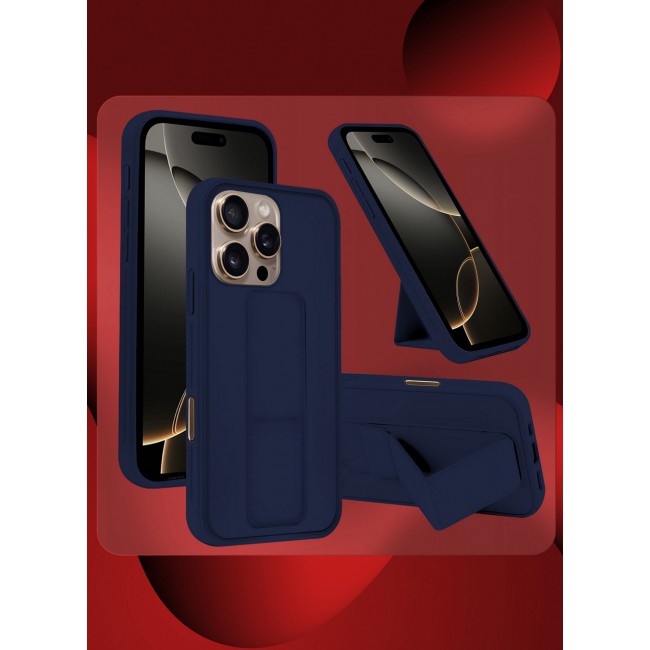 MARGOUN for iPhone 16 Pro Case Premium PU Leather Case with Stand Function Shockproof and Anti Scratch Finger Grip Case Cover / 2