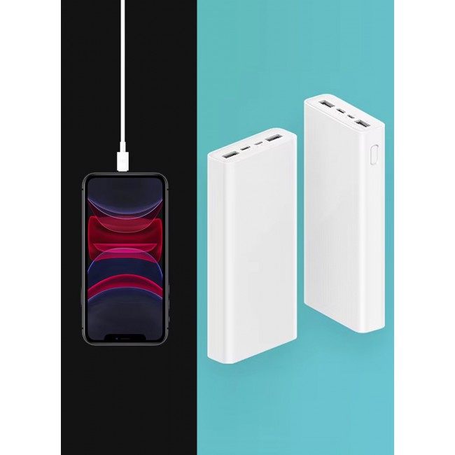 CATANES 20000mAh Power Bank Portable Charger,18W High Capacity, External Battery Pack Compatible with Smart Devices - White