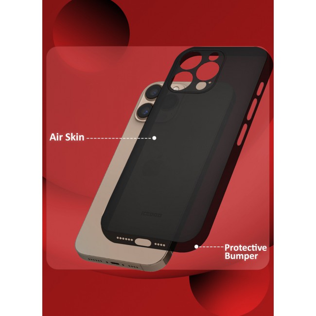MARGOUN for iPhone 16 Pro Max Case Cover Air Skin Series Back Cover Sturdy Durable Thin Case Drop Protection Cover / Black